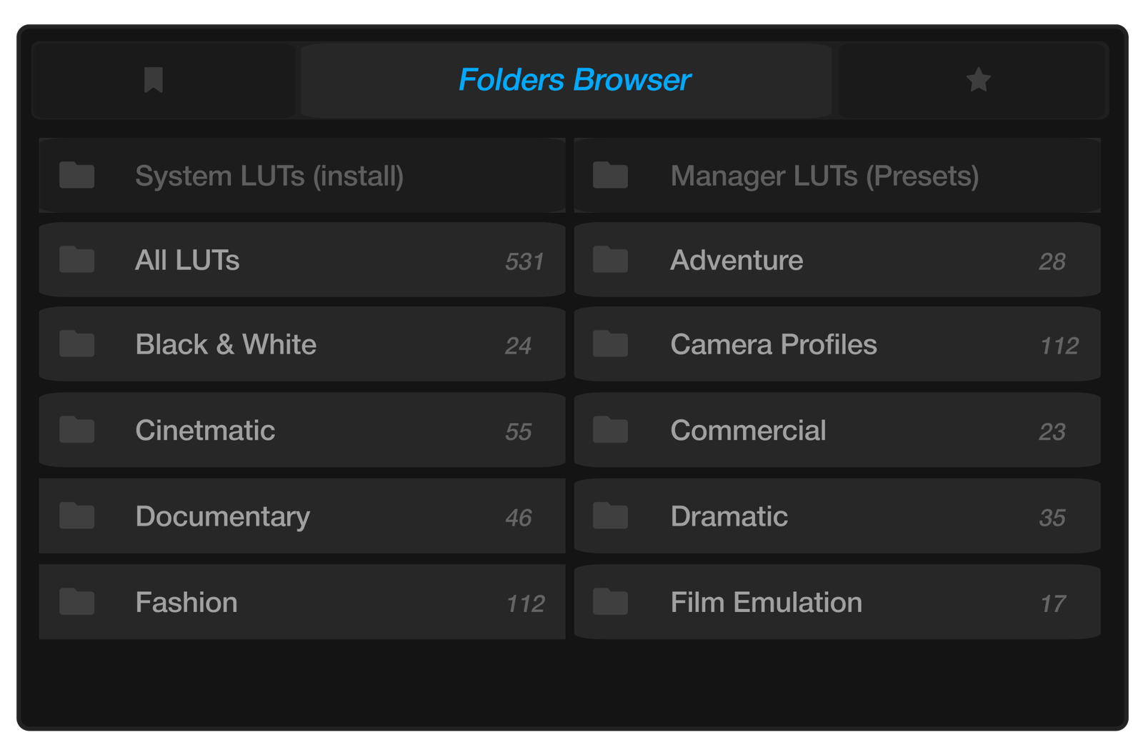 Folders Browser